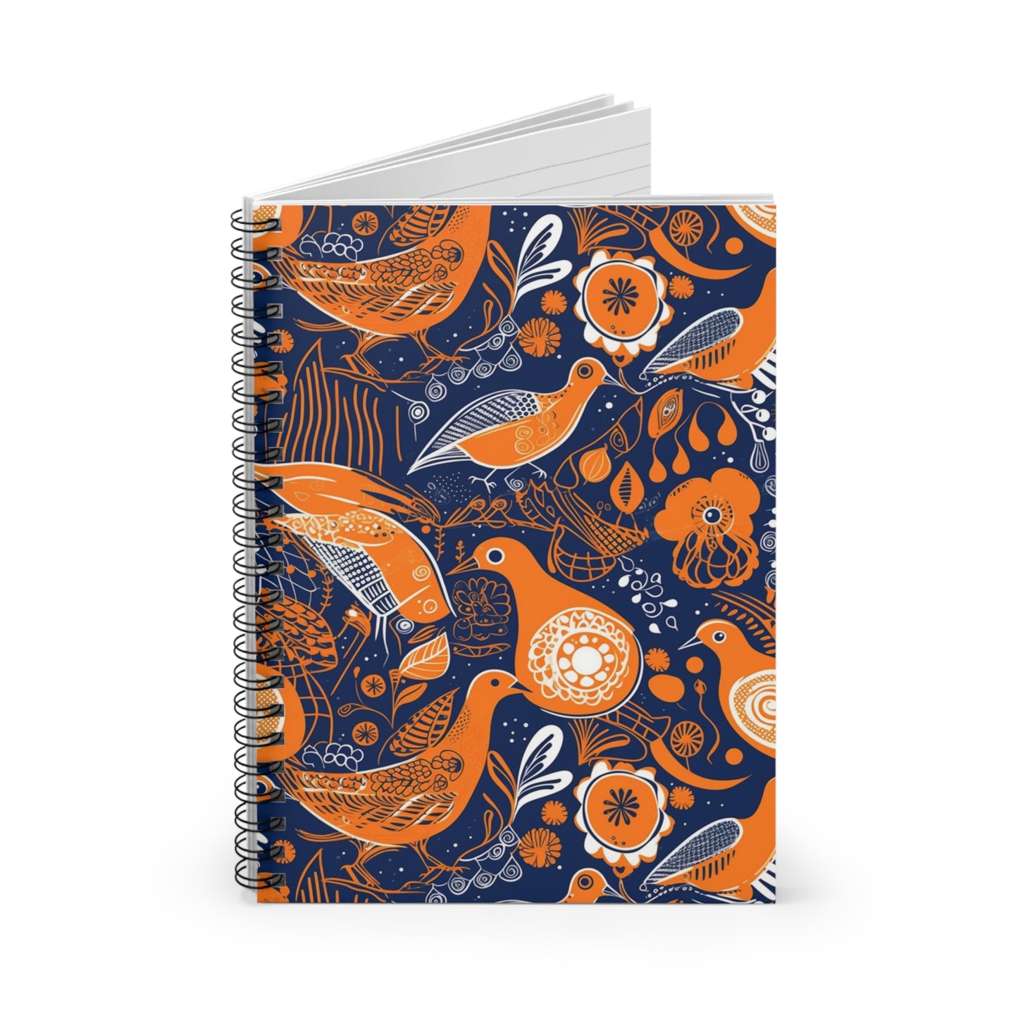 Indigo Impressions | Spiral Notebook - Ruled Line| African Wax Print |
