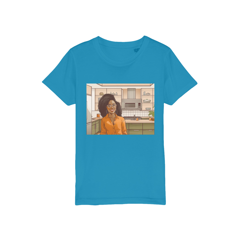 | Rose Melanin Magic | Organic Jersey Kids T-Shirt