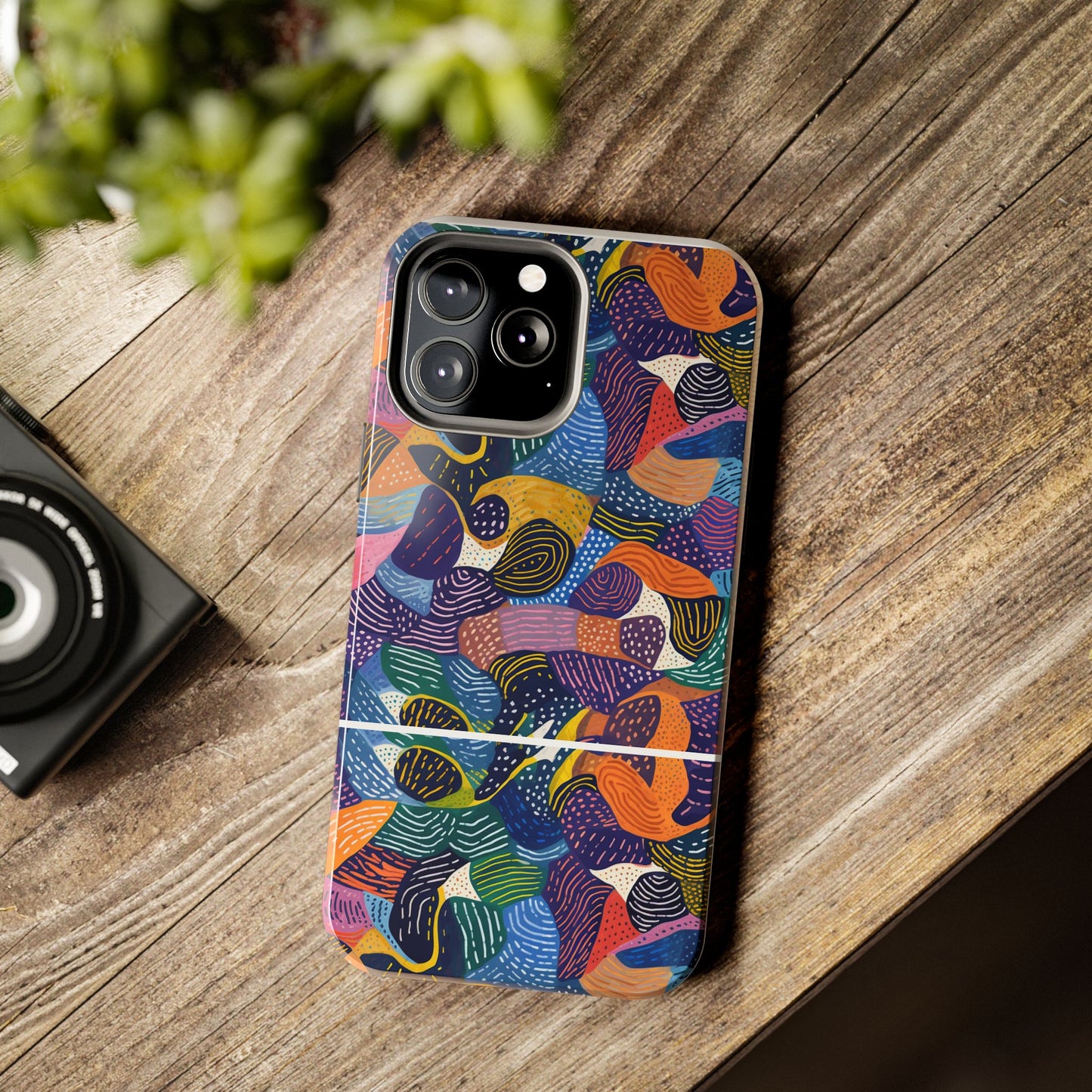 Kiki Collections | iPhone Case | African Wax Print | Tough Phone Case | Shock Dispersion | Protective Cover|
