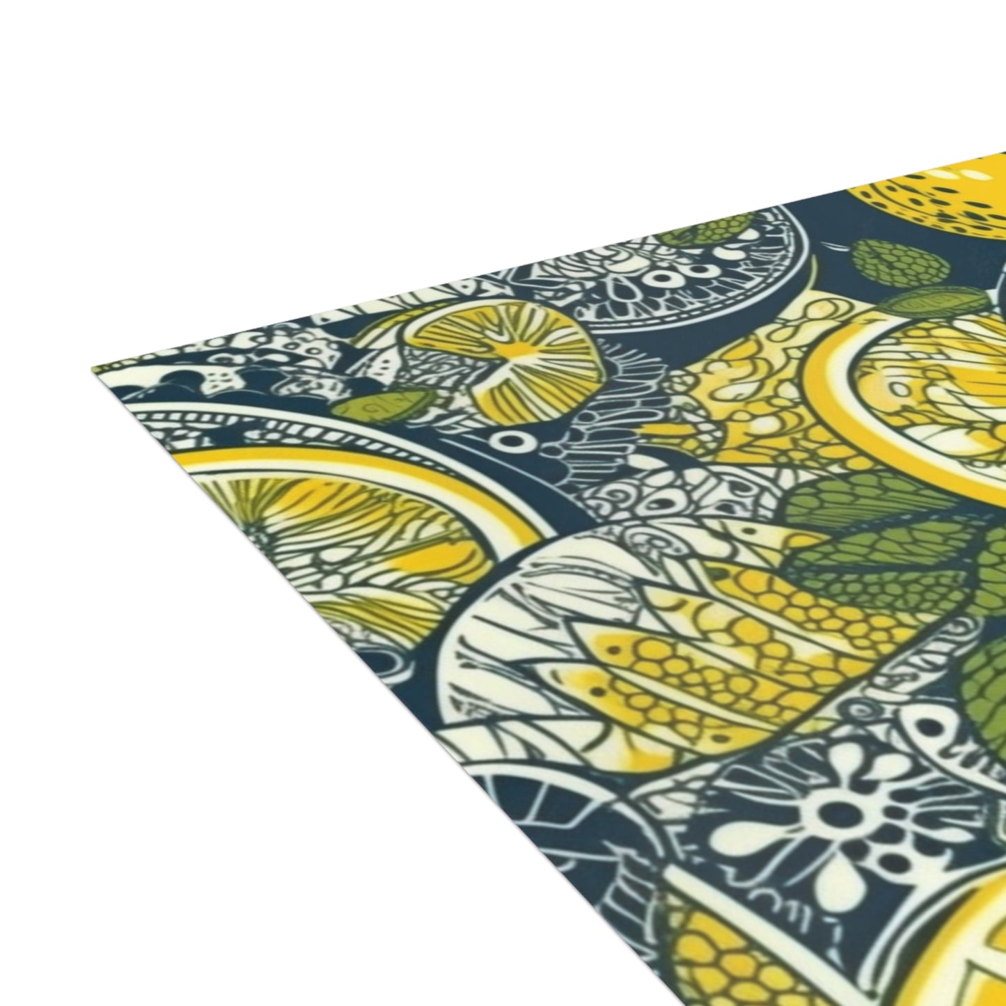 Lemons and Leaves | lemonade lace brunch Postcard Bundles (envelopes included)  | African Wax Print|
