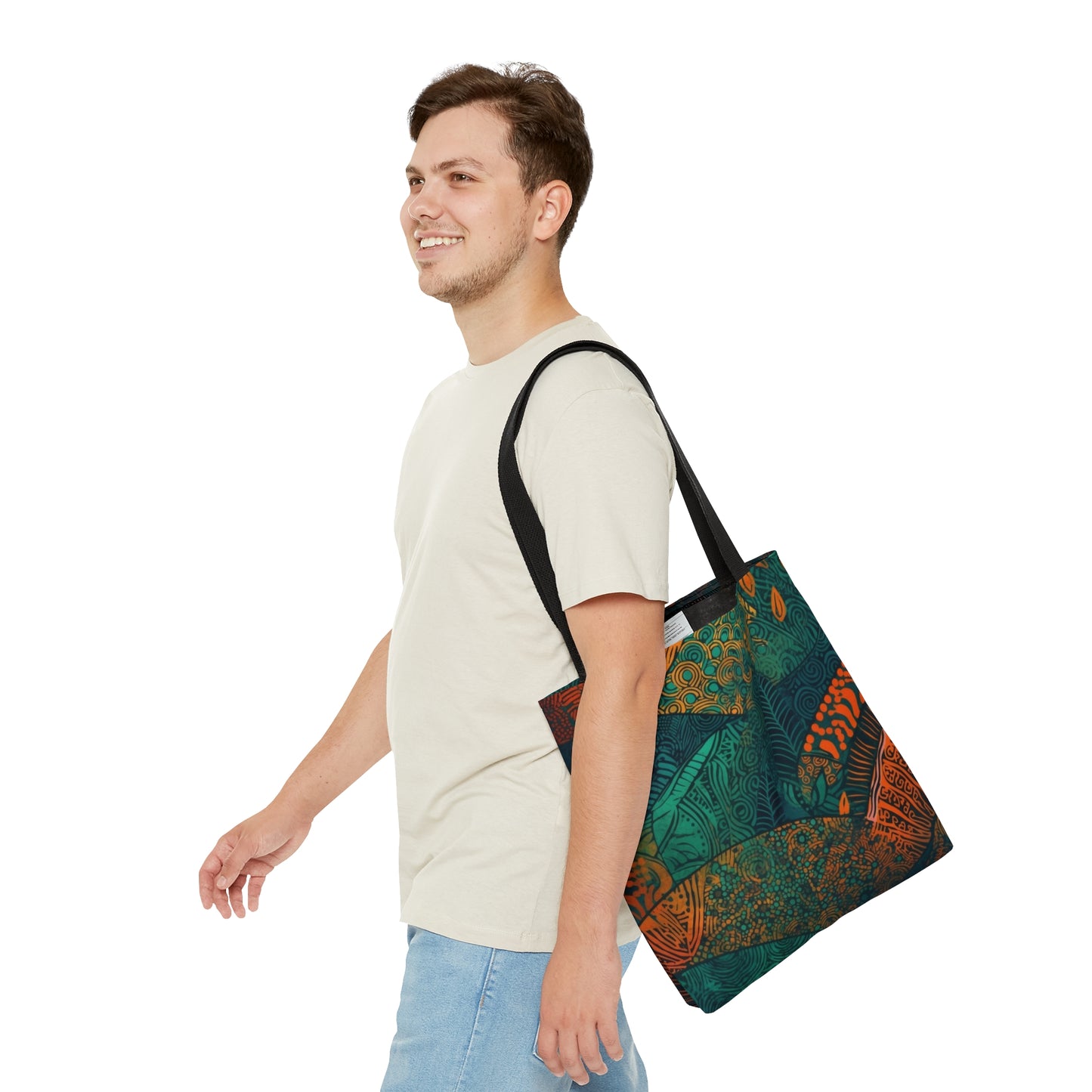 Kente Kaleidoscope | Tote Bag | Book Tote| Groceries Tote | Bachelorette | African Wax Print | Pattern |