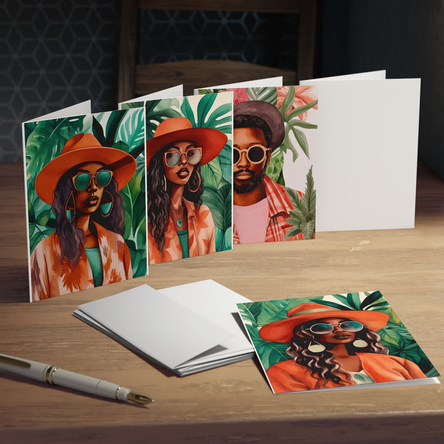 Tropical Oasis Bundle Multi-Design Greeting Cards (5-Pack)
