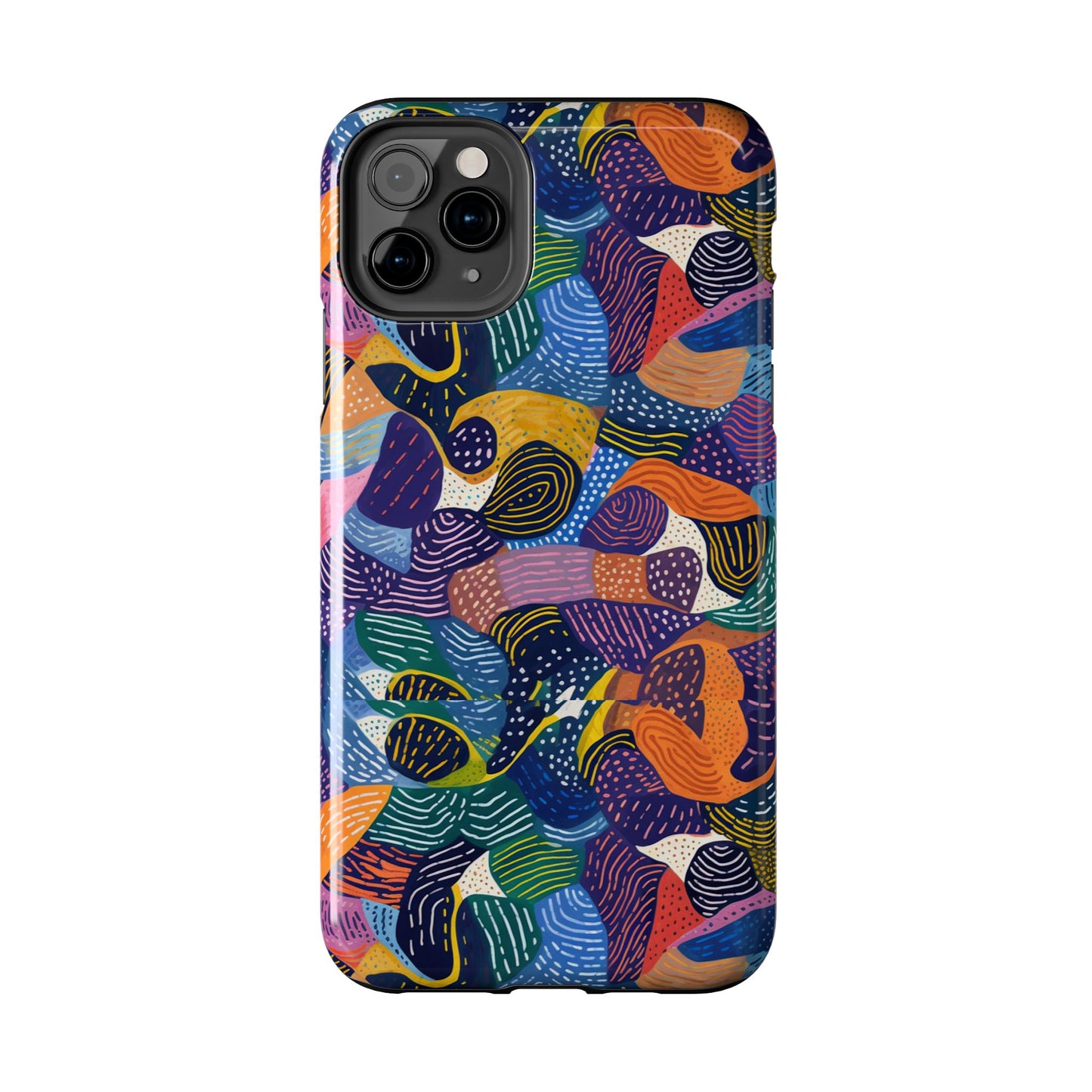 Kiki Collections | iPhone Case | African Wax Print | Tough Phone Case | Shock Dispersion | Protective Cover|