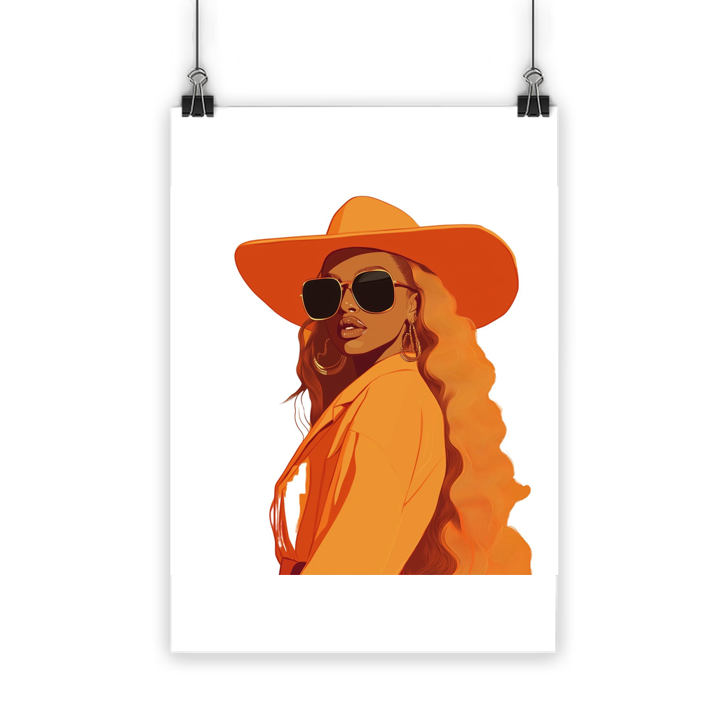 Bey Collection| Orange Diva | #cowboycarter Classic Poster