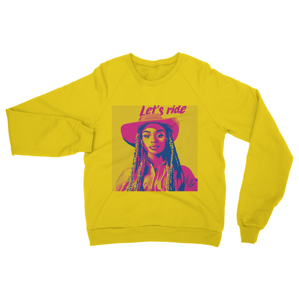 Bey Collection| Winnie Orange : Let's Ride Classic Adult Sweatshirt