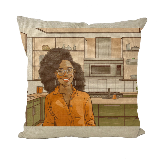 | Rose Melanin Magic | Throw Pillows