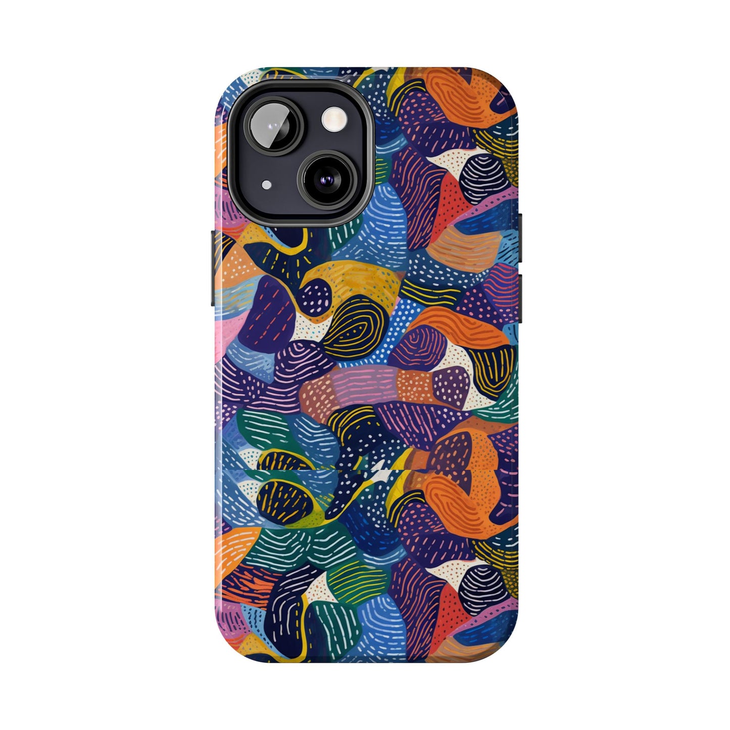 Kiki Collections | iPhone Case | African Wax Print | Tough Phone Case | Shock Dispersion | Protective Cover|