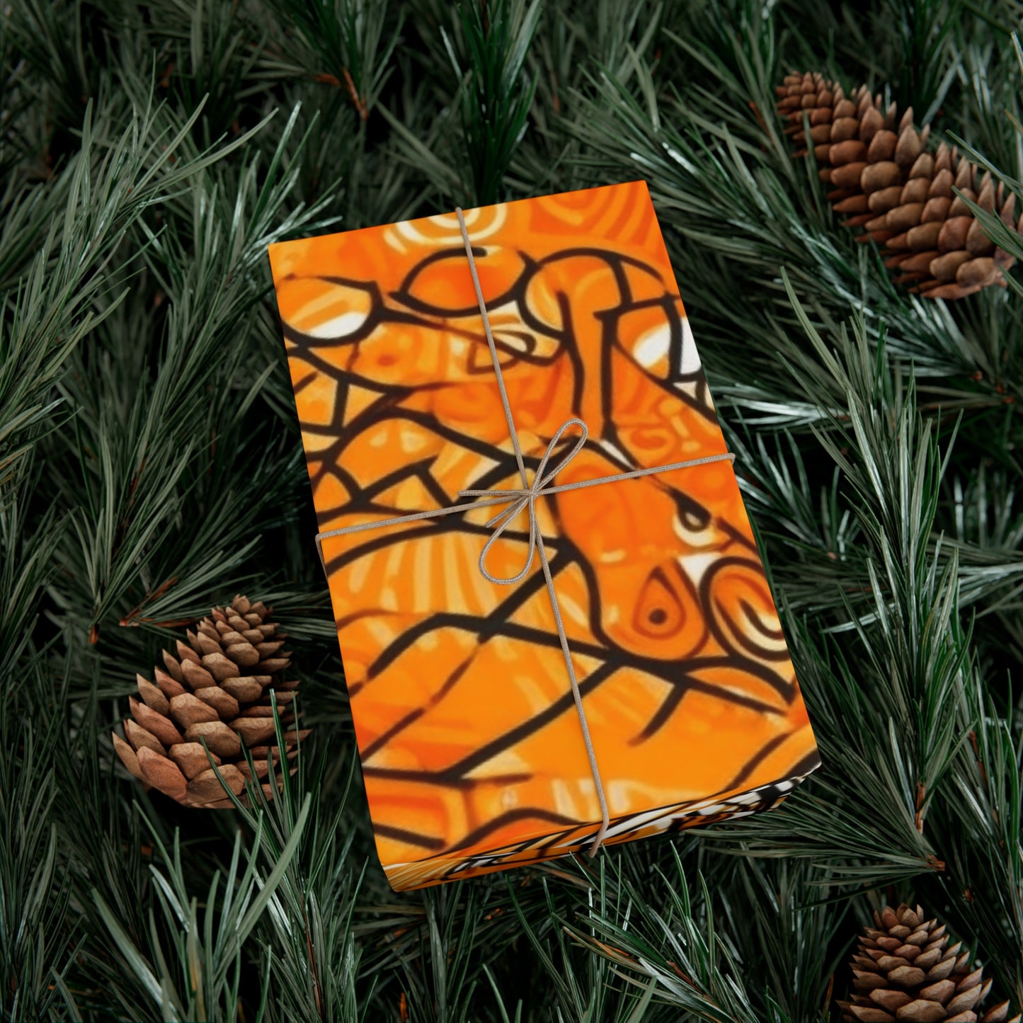 Zambezi Glow | African Wax Print | Gift Wrap Papers