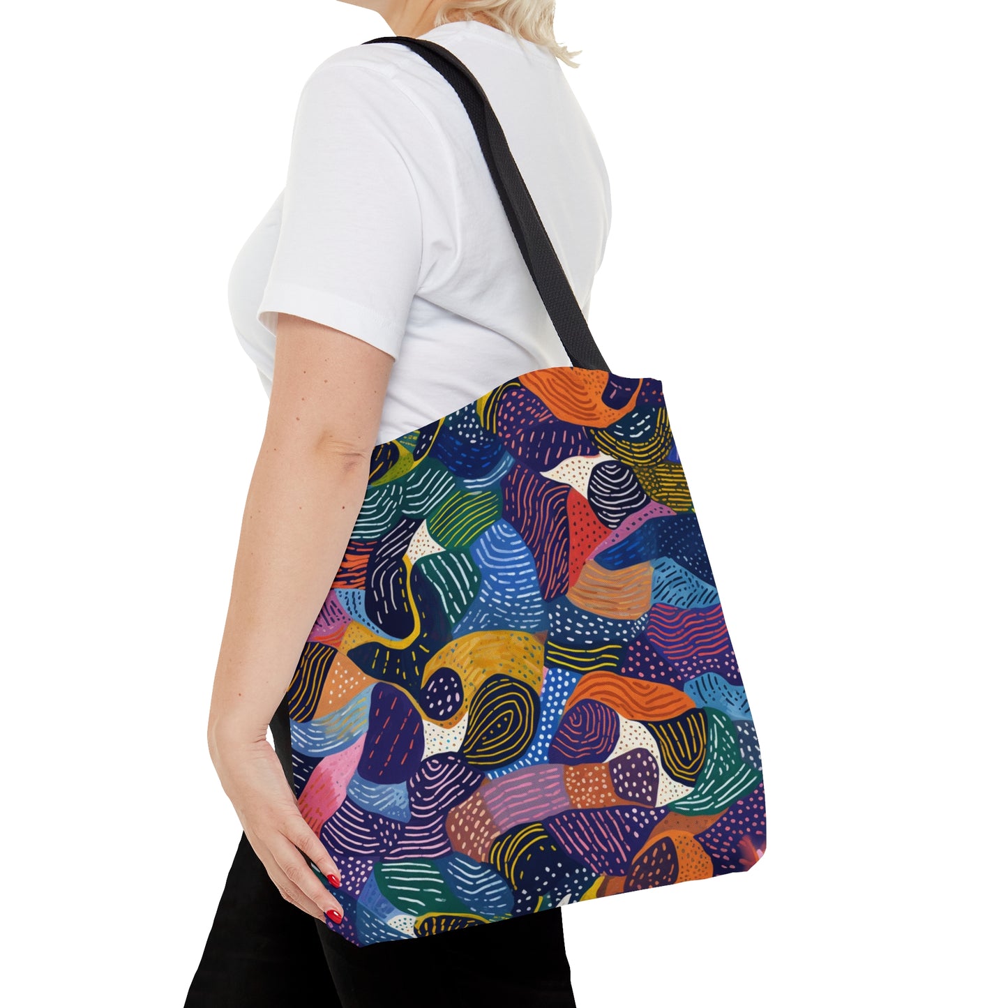 Vibrant Kiki Collections Tote Bag | African Wax Print | Black Women-Owned Business | Stylish Shopping Bag |
