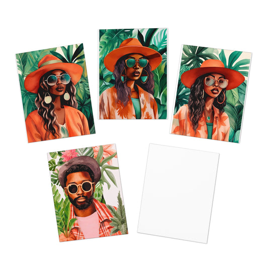 Tropical Oasis Bundle Multi-Design Greeting Cards (5-Pack)