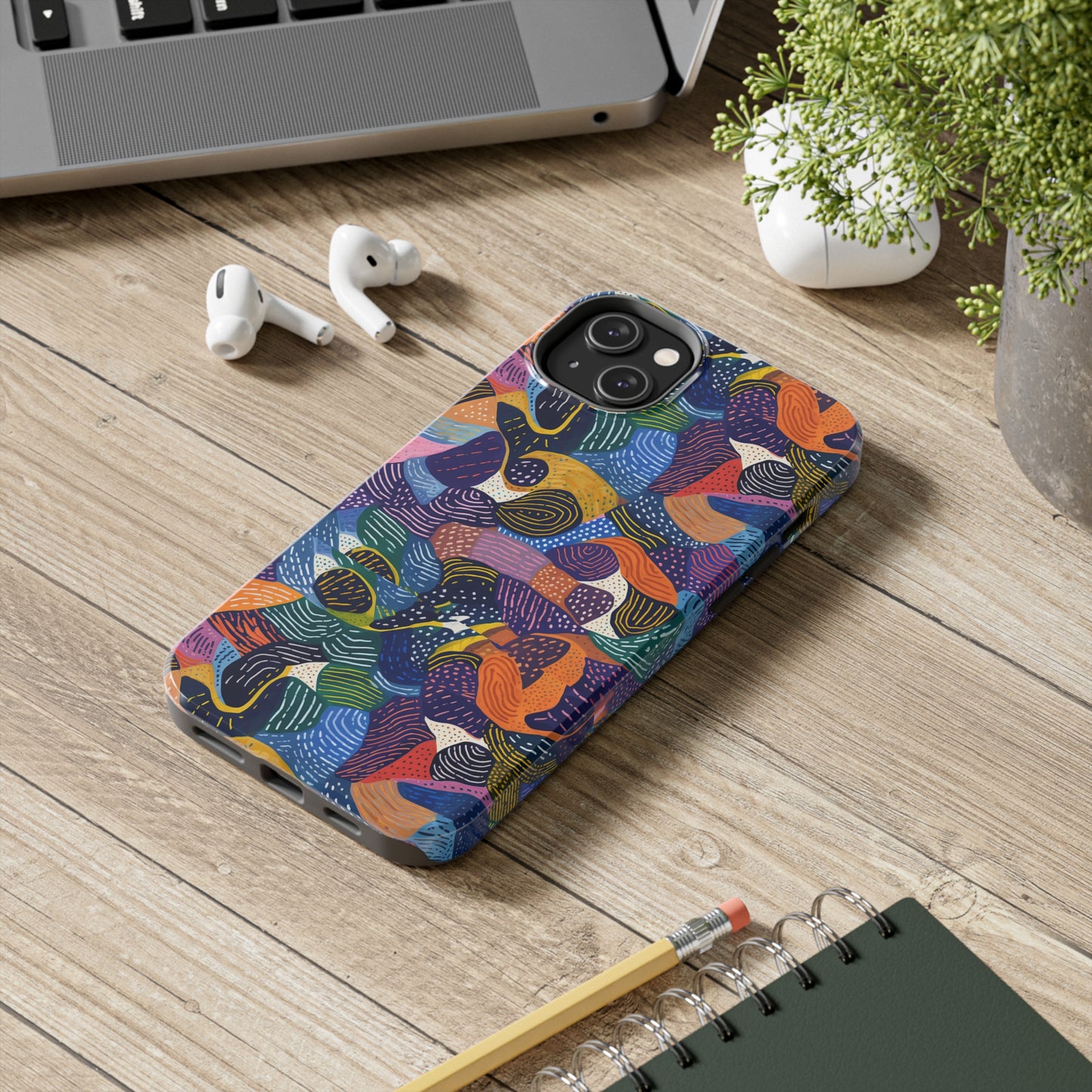 Stylish Kiki Collections iPhone Case | African Wax Print | Tough Phone Case | Shock Dispersion | Protective Cover|