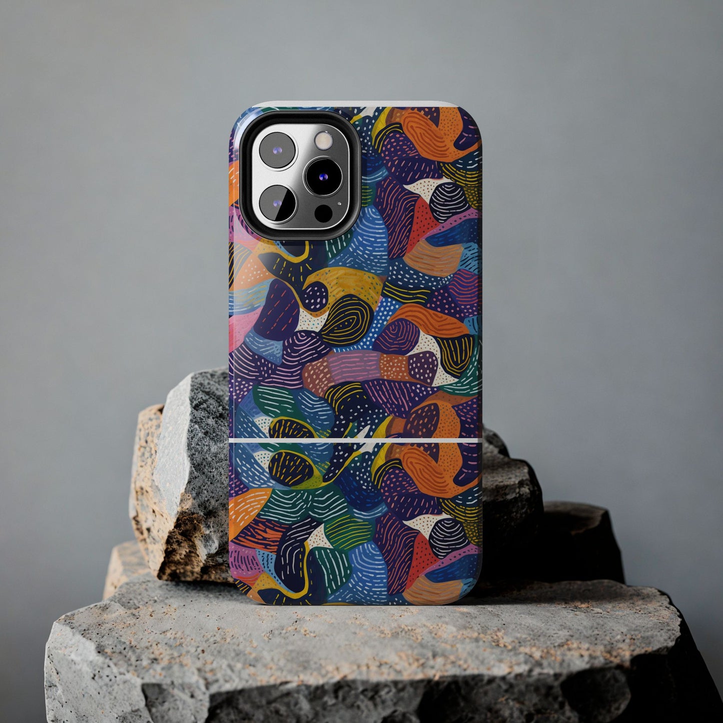 Kiki Collections | iPhone Case | African Wax Print | Tough Phone Case | Shock Dispersion | Protective Cover|