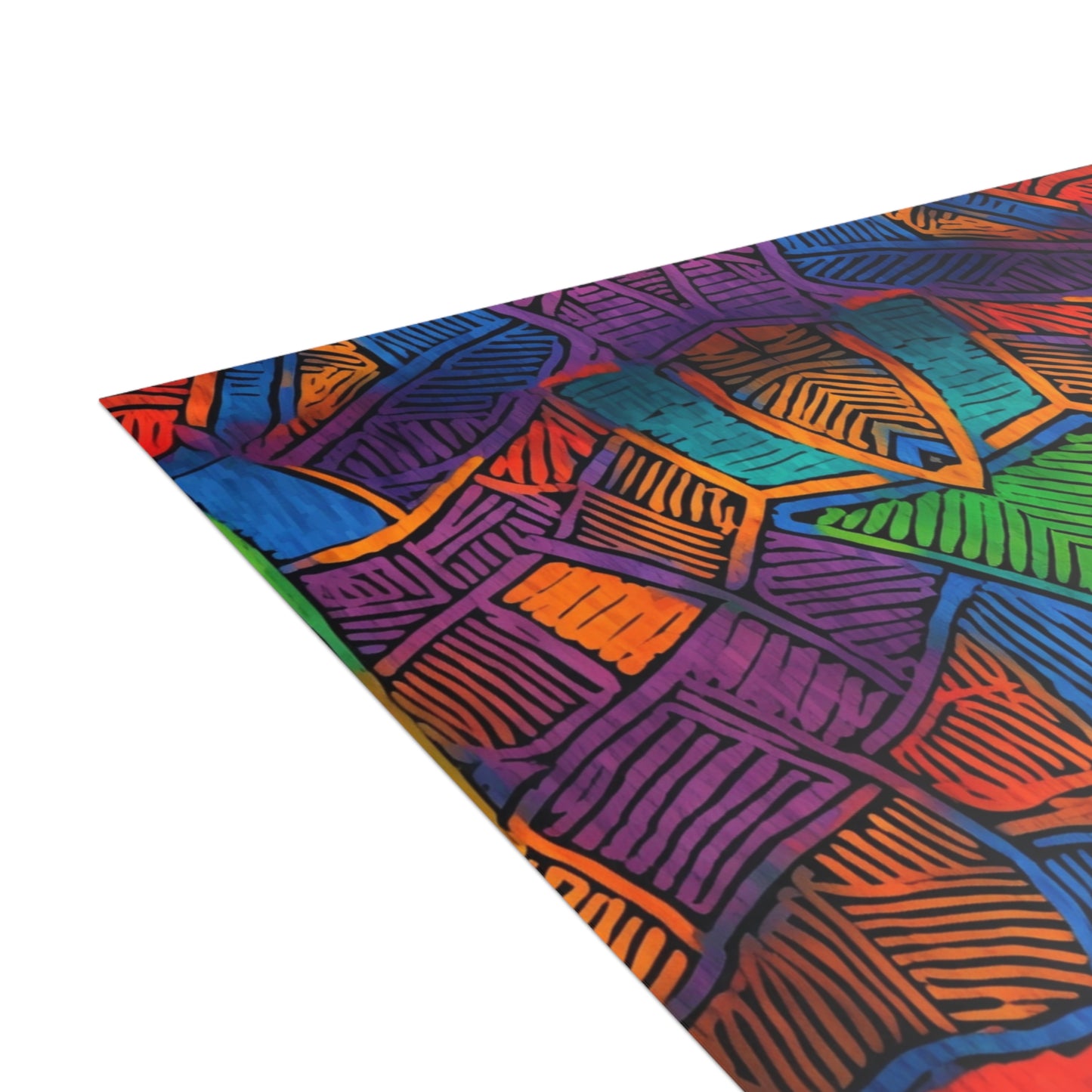 Vibrant Mambo Waves Postcards | African Bataki Wax Pattern | Postcards | Cultural Stationery | African Print |