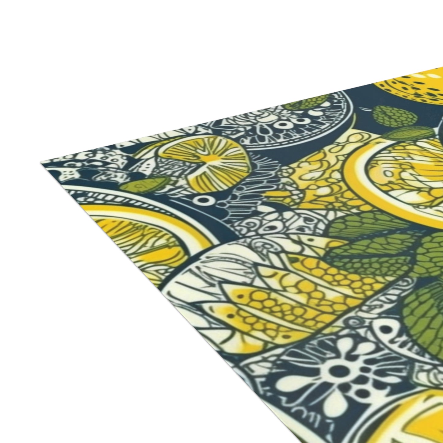 Lemons and Leaves | lemonade lace brunch Postcard Bundles (envelopes included)  | African Wax Print|