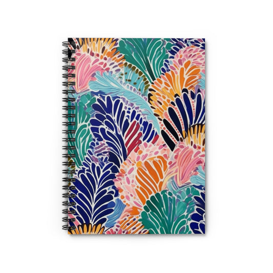 African Wax Print | Lusa | Spiral Notebook - Ruled Line