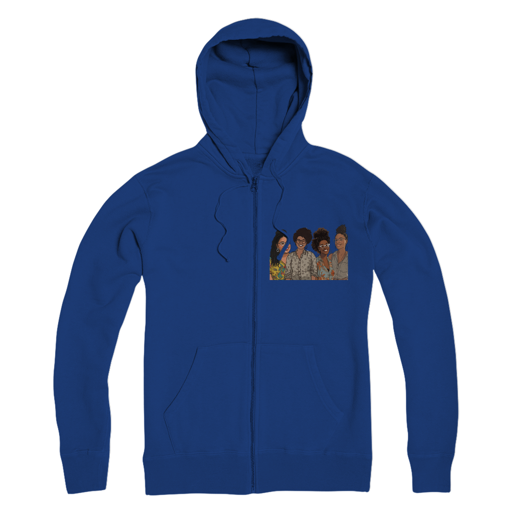 | Women's Collective | Quad Sis| Melanin Magic | Premium Adult Zip Hoodie