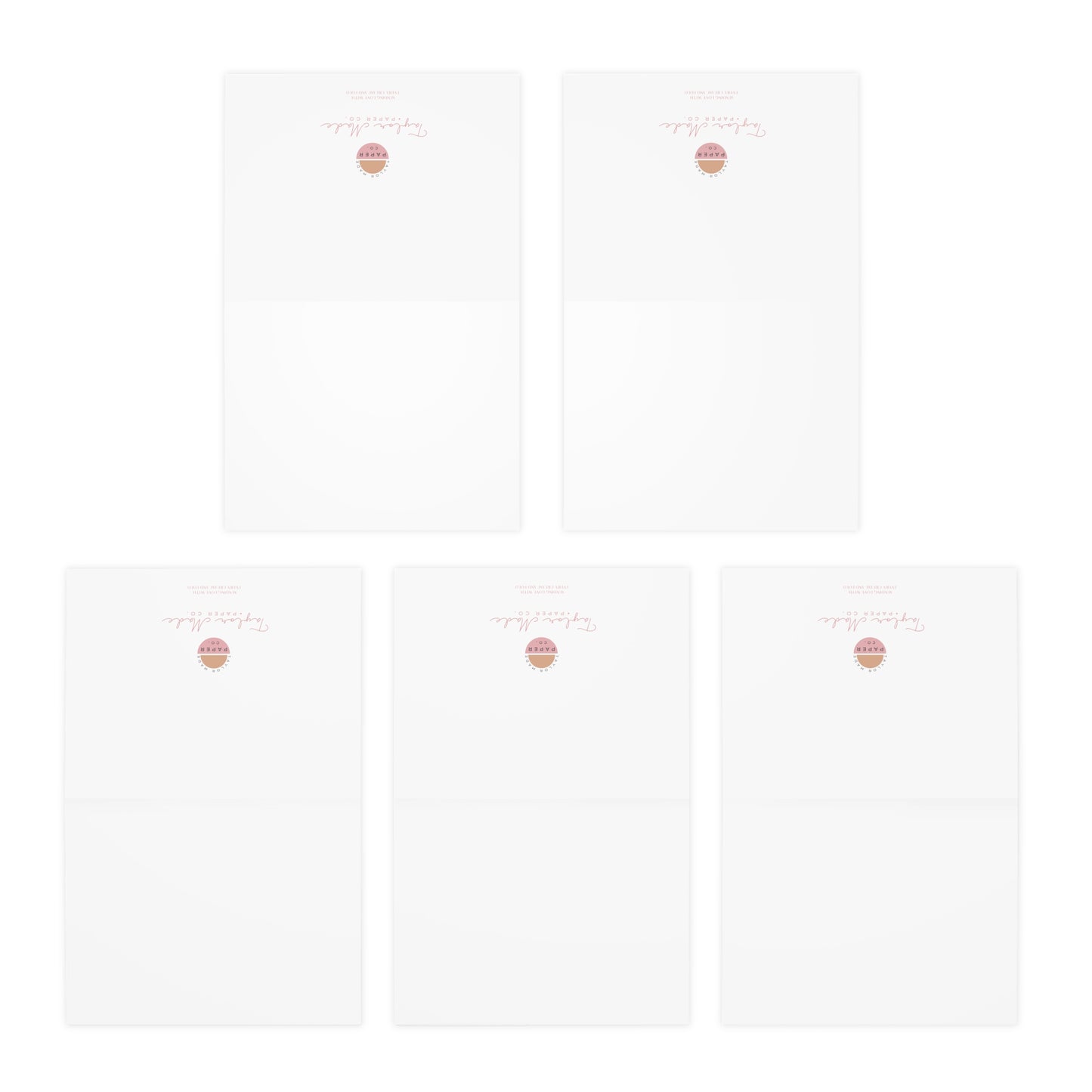 African Wax Print: Bulk Blank Greeting Cards (5-Pack)