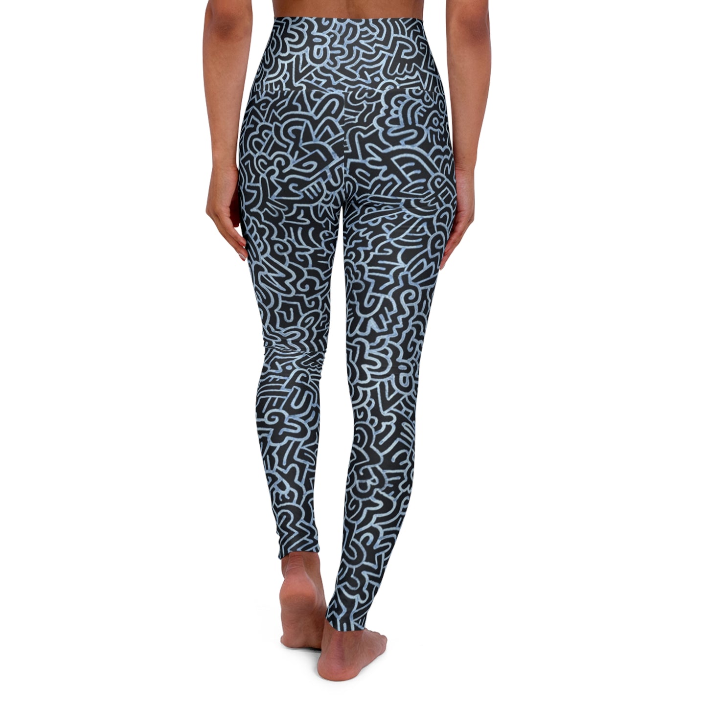 Wam | African Wax Pring  High Waisted Yoga Leggings