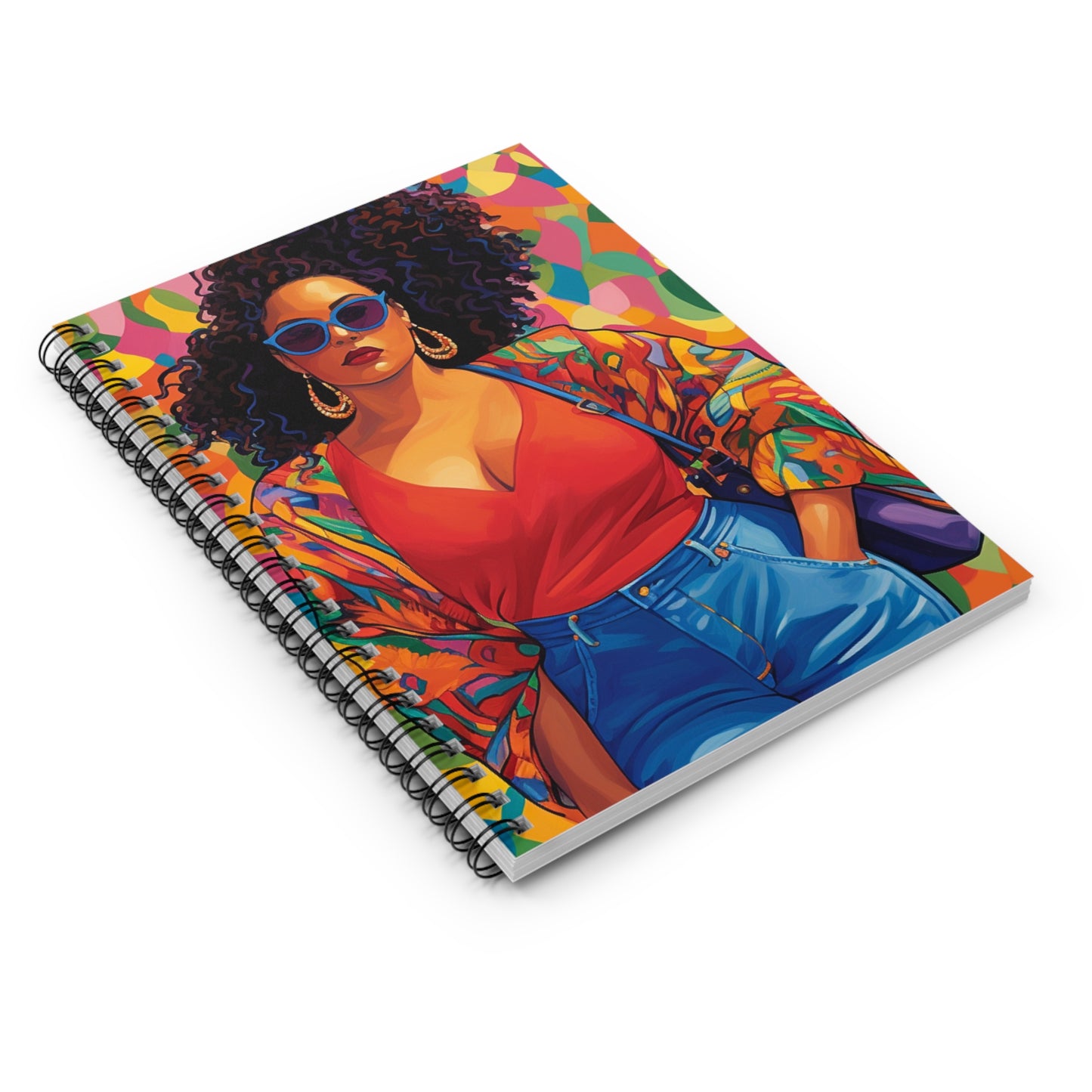 Black In Tech Collection | Kiana | Spiral Notebook - Ruled Line |