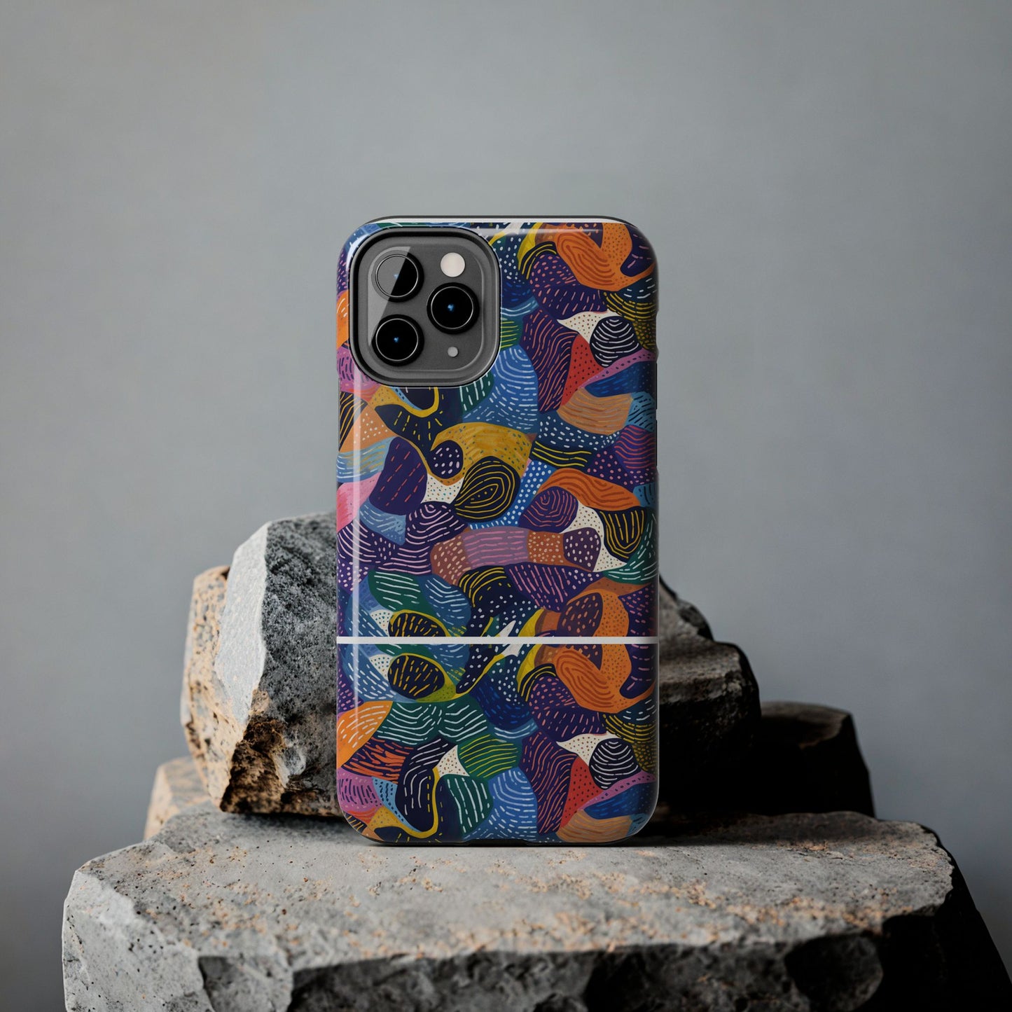 Kiki Collections | iPhone Case | African Wax Print | Tough Phone Case | Shock Dispersion | Protective Cover|