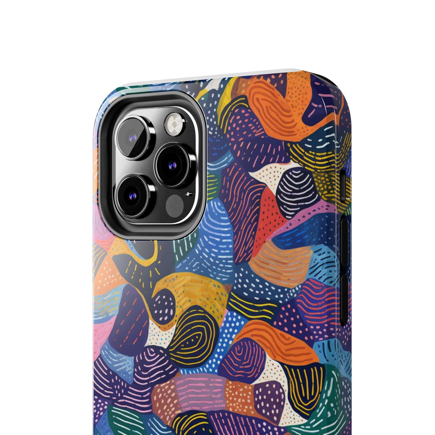 Kiki Collections | iPhone Case | African Wax Print | Tough Phone Case | Shock Dispersion | Protective Cover|