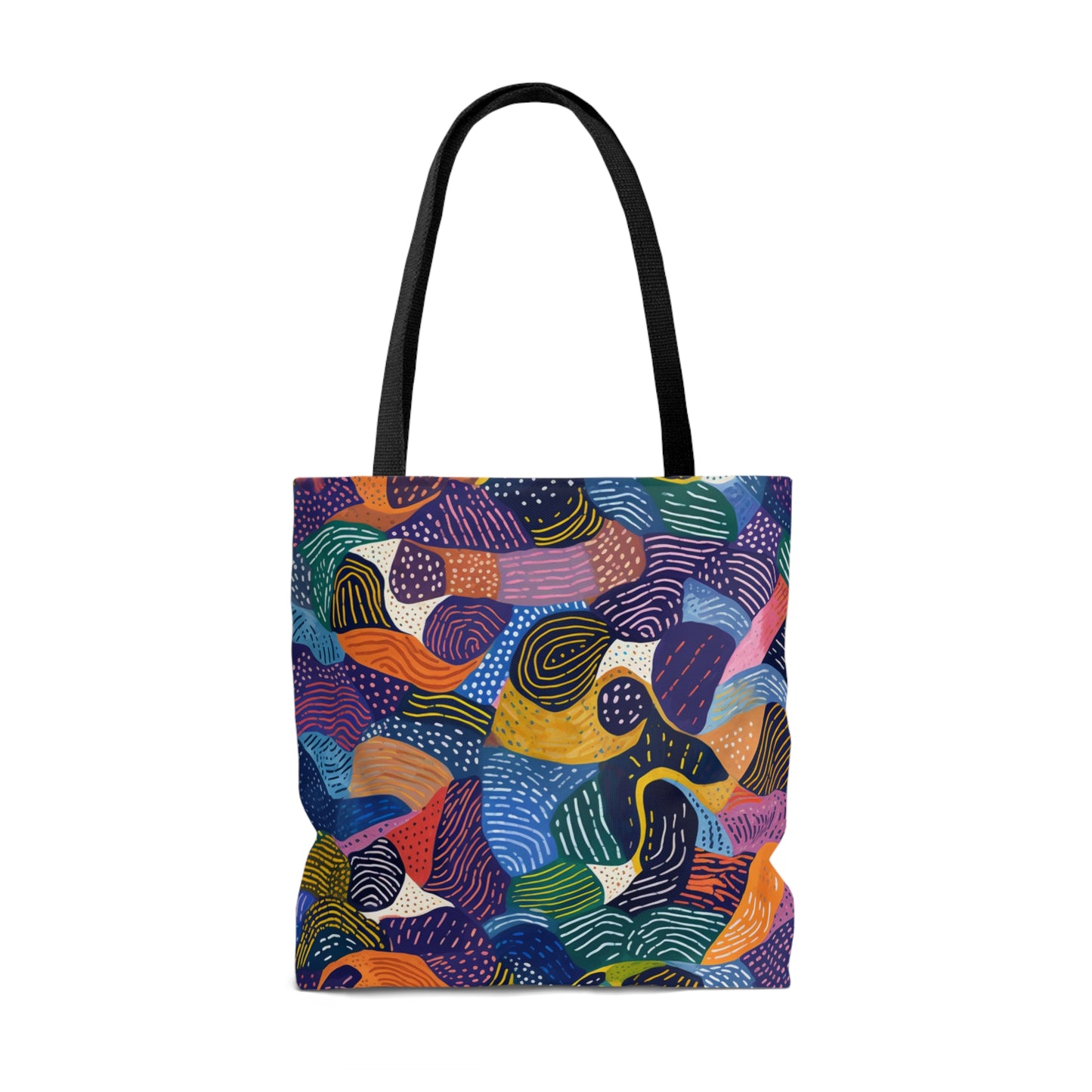 Vibrant Kiki Collections Tote Bag | African Wax Print | Black Women-Owned Business | Stylish Shopping Bag |
