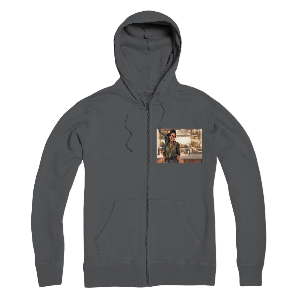 | Janell Melanin Magic | Premium Adult Zip Hoodie