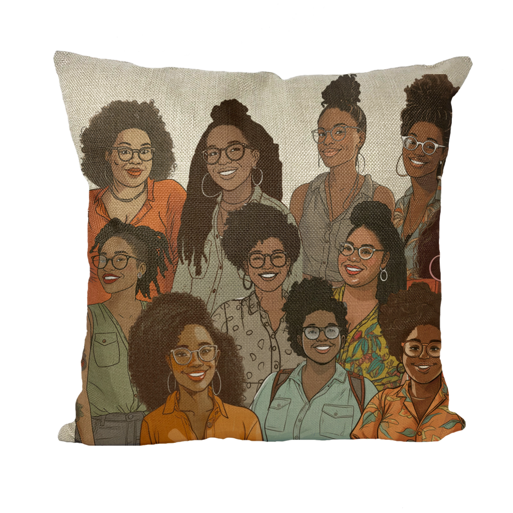 Womens Collective| Everyday magic | Melanin Magic Throw Pillow with Insert