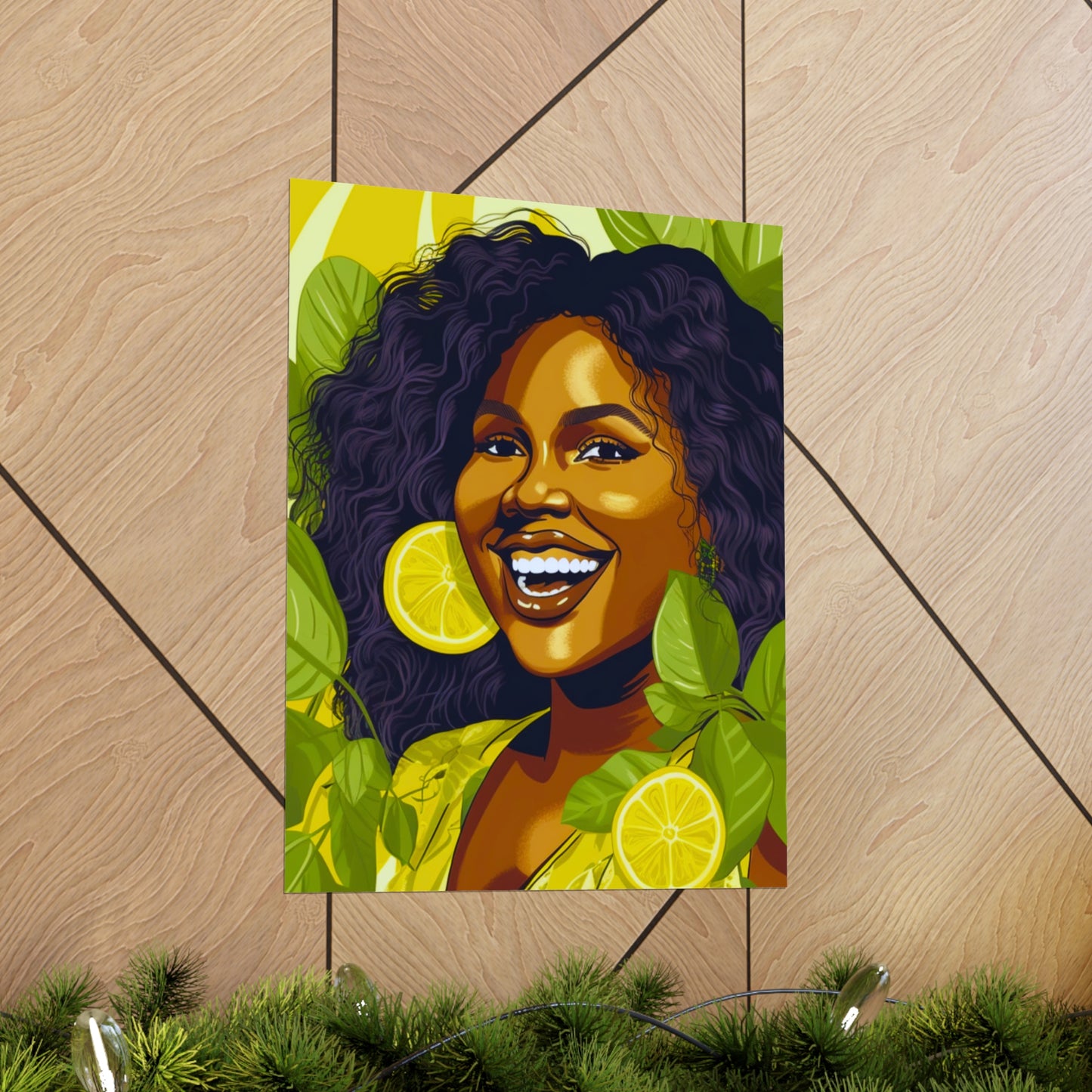 Lemons and Leaves| Premium Matte Vertical Posters