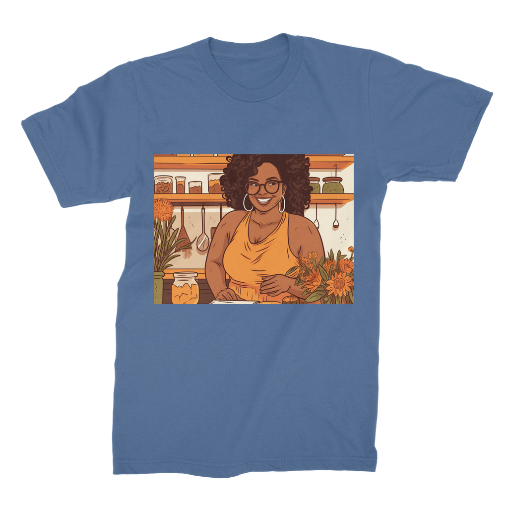|Sunny Melanin Magic | Premium Jersey Adult T-Shirt