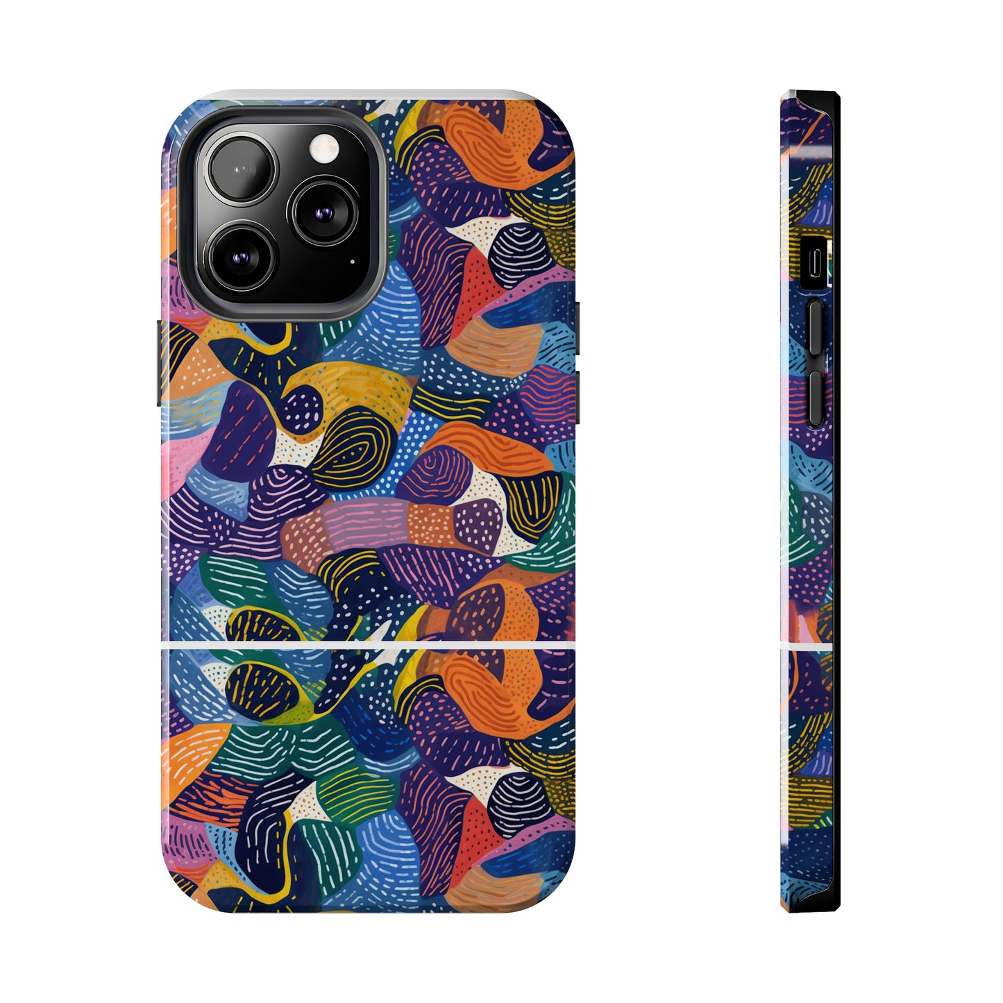Stylish Kiki Collections iPhone Case | African Wax Print | Tough Phone Case | Shock Dispersion | Protective Cover|