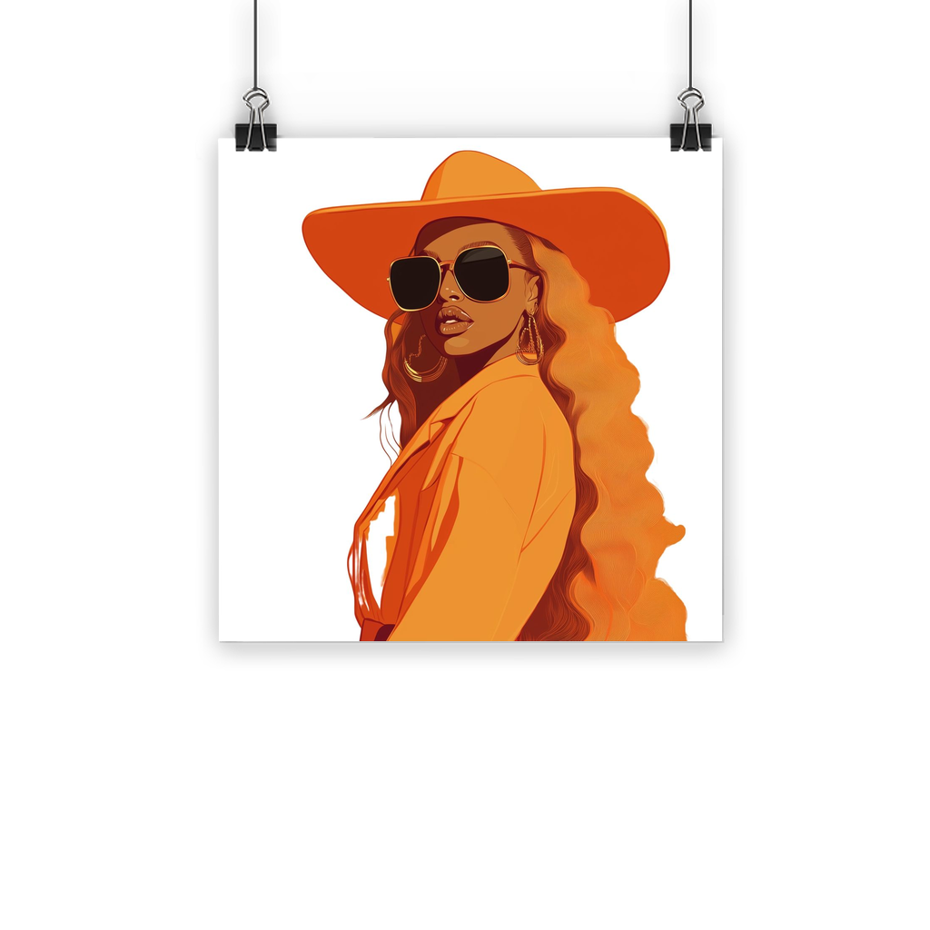 Bey Collection| Orange Diva | #cowboycarter Classic Poster