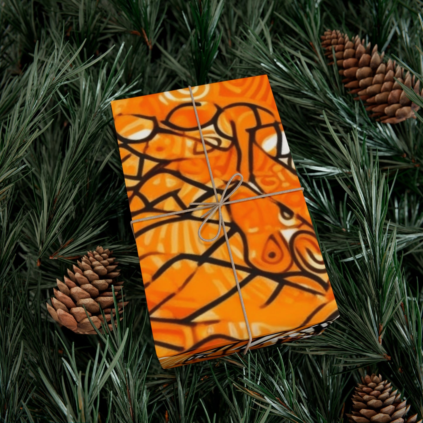 Zambezi Glow | African Wax Print | Gift Wrap Papers