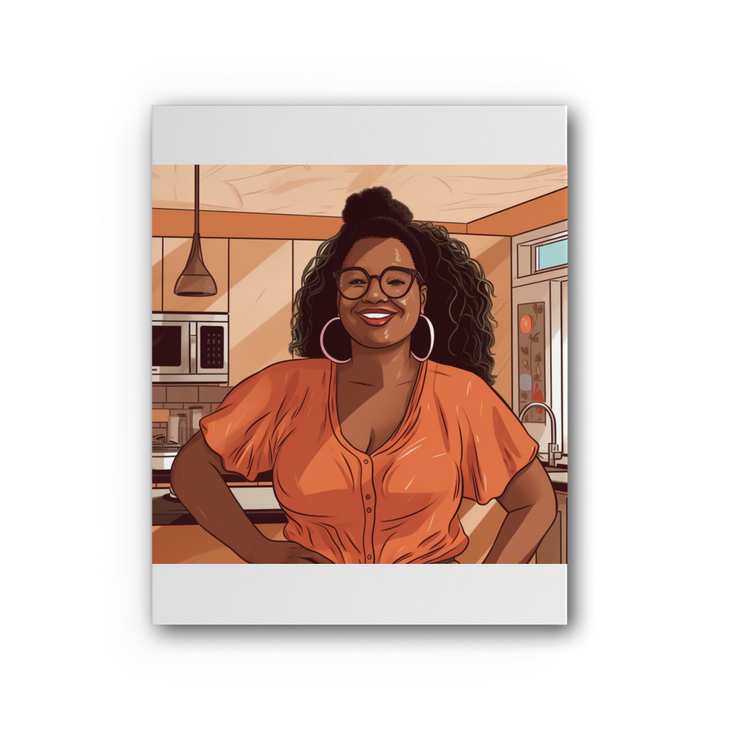| Grace Melanin Magic | Premium Stretched Canvas