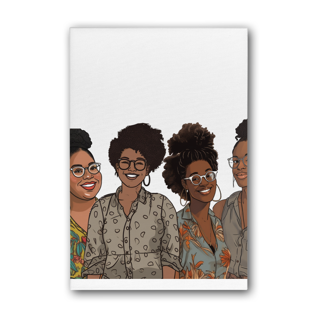 | Women's Collective | Quad Sis| Melanin Magic | Premium Stretched Canvas