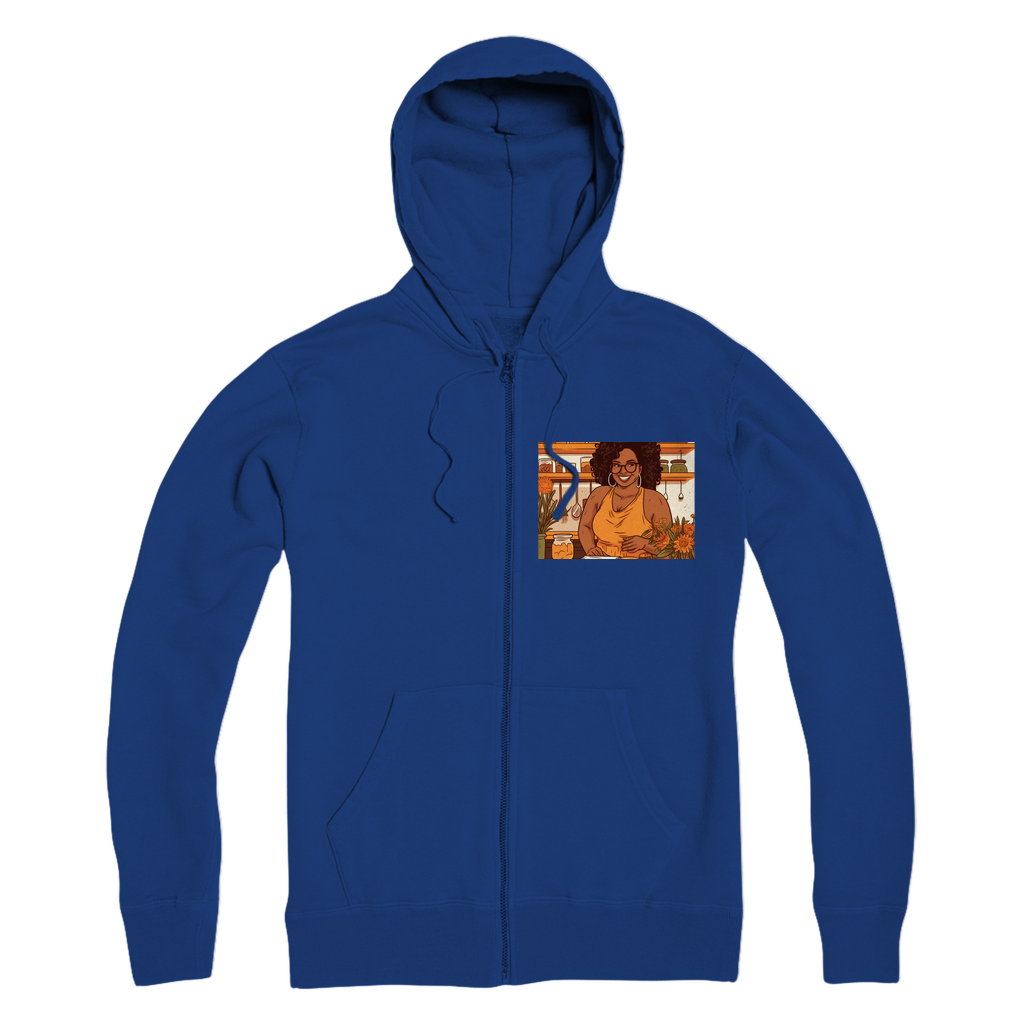 |Sunny Melanin Magic | Premium Adult Zip Hoodie