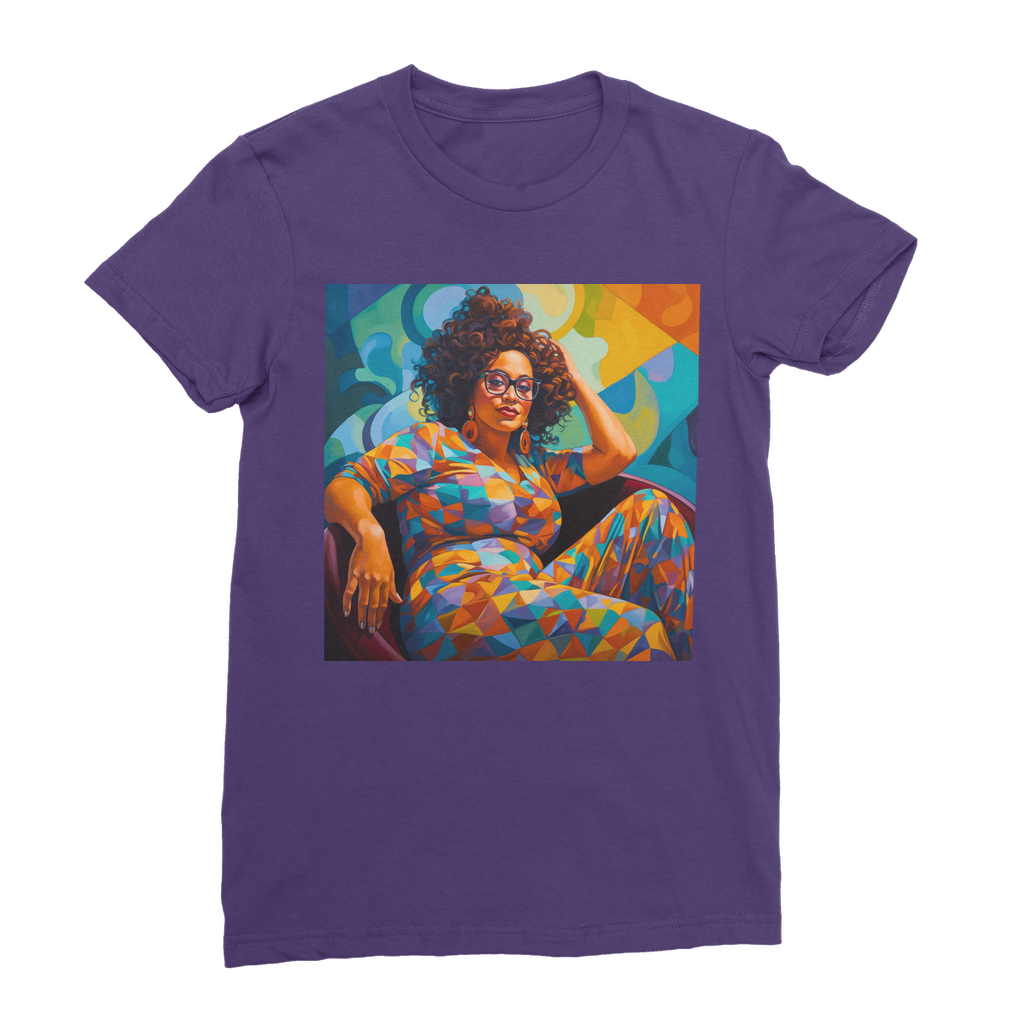 Black In Tech Collection | Maiya | Premium Jersey Women's T-Shirt