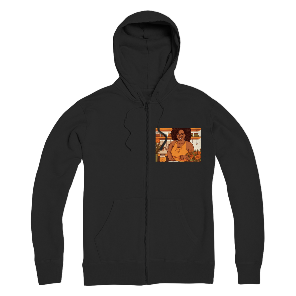 |Sunny Melanin Magic | Premium Adult Zip Hoodie