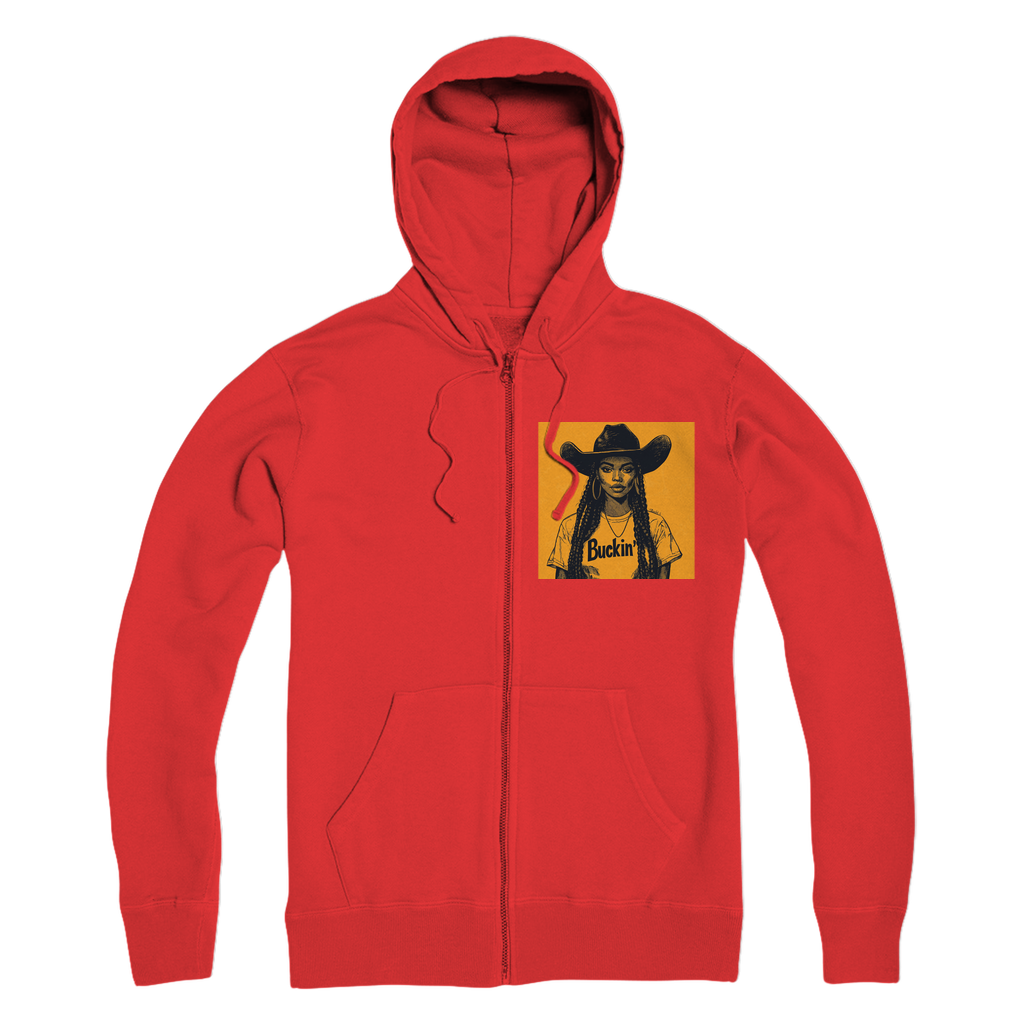 Bey Collection |  Buckin' Premium Adult Zip Hoodie