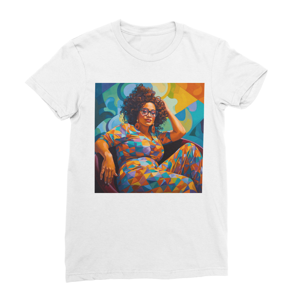 Black In Tech Collection | Maiya | Premium Jersey Women's T-Shirt