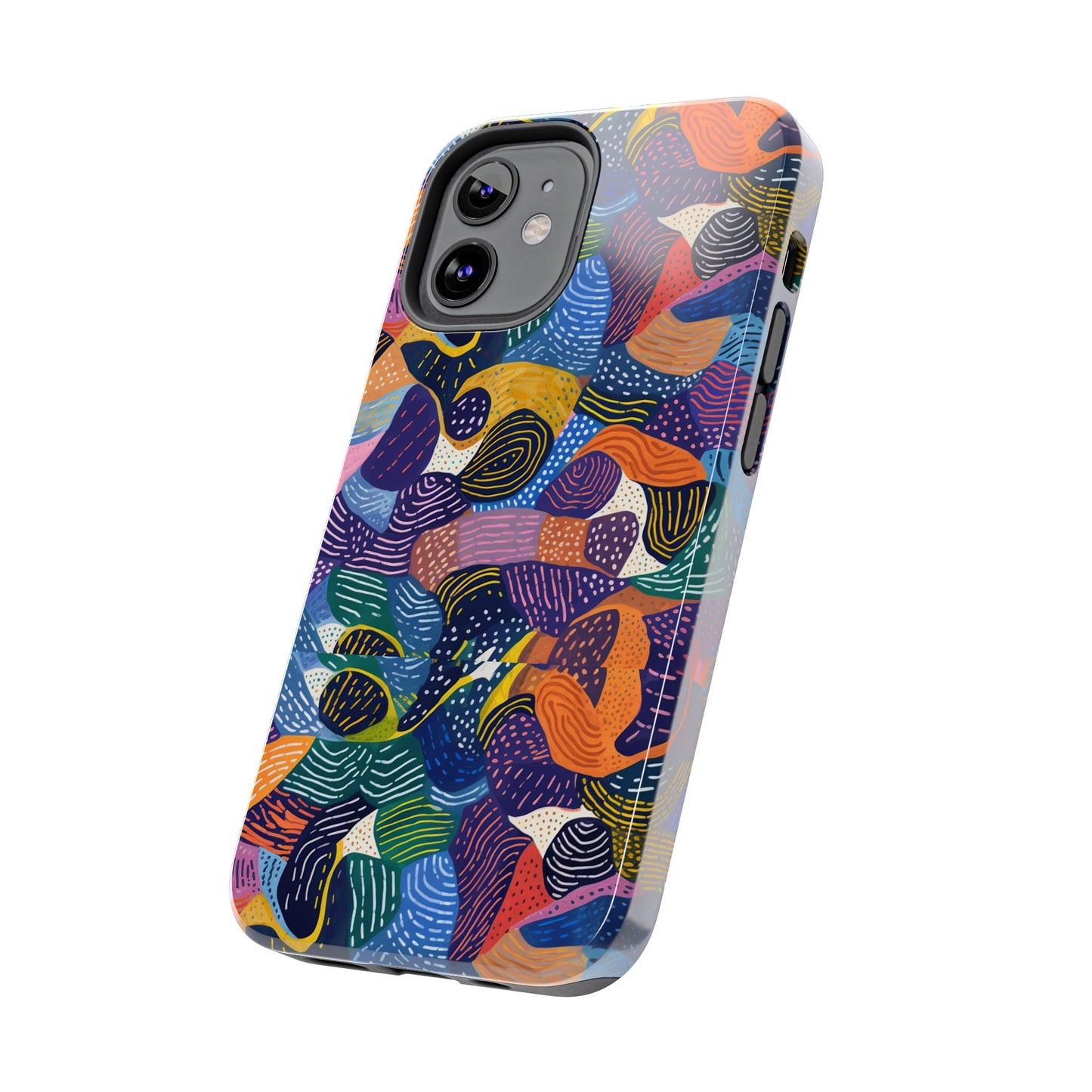 Kiki Collections | iPhone Case | African Wax Print | Tough Phone Case | Shock Dispersion | Protective Cover|