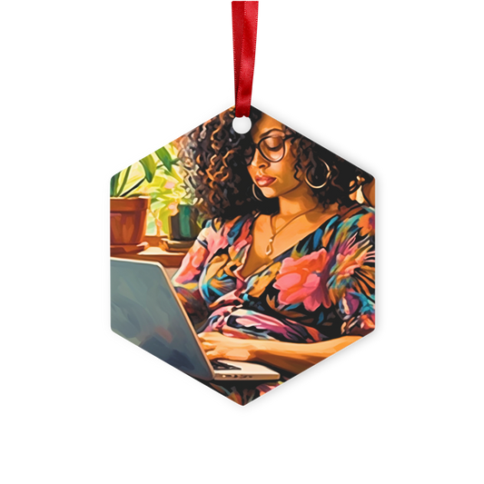 Black In Tech Collection | Momo | Metal Hanging Ornament