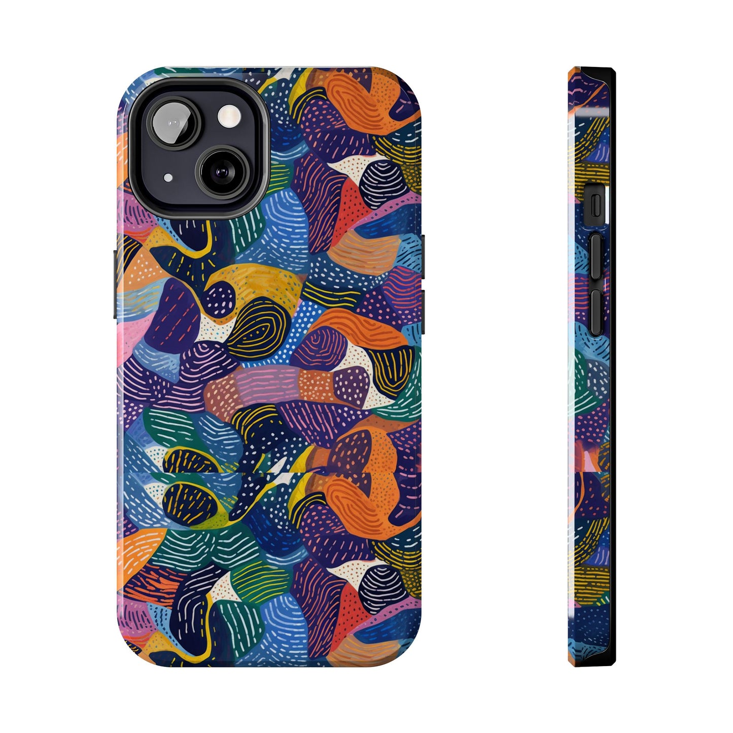 Kiki Collections | iPhone Case | African Wax Print | Tough Phone Case | Shock Dispersion | Protective Cover|