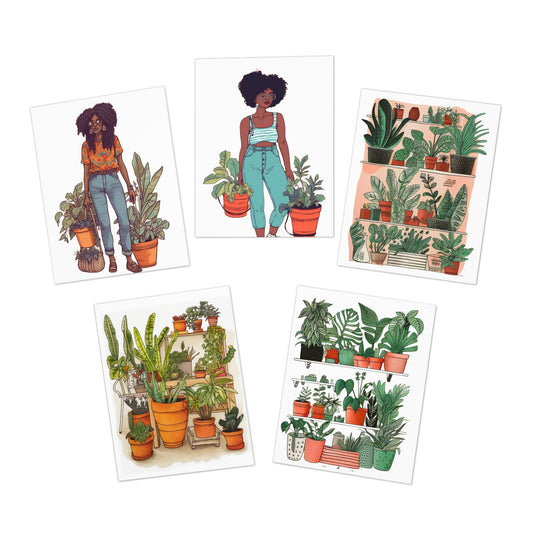 Plant Mom | Multi-Design Greeting Cards (5-Pack)