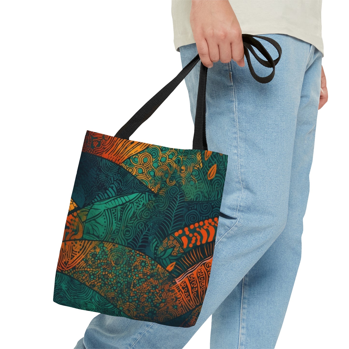 Kente Kaleidoscope | Tote Bag | Book Tote| Groceries Tote | Bachelorette | African Wax Print | Pattern |
