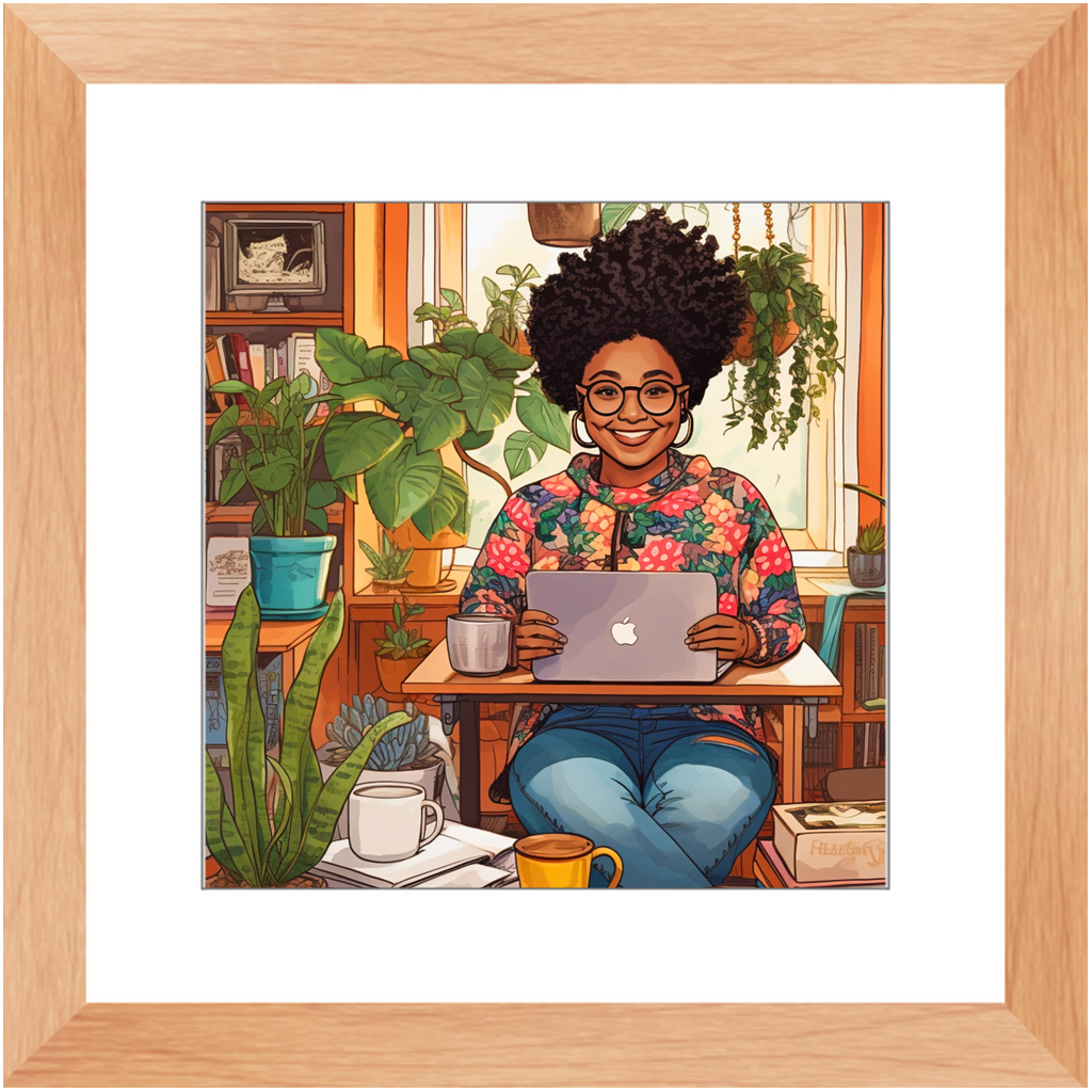 Black In Tech | Asha | Framed Prints