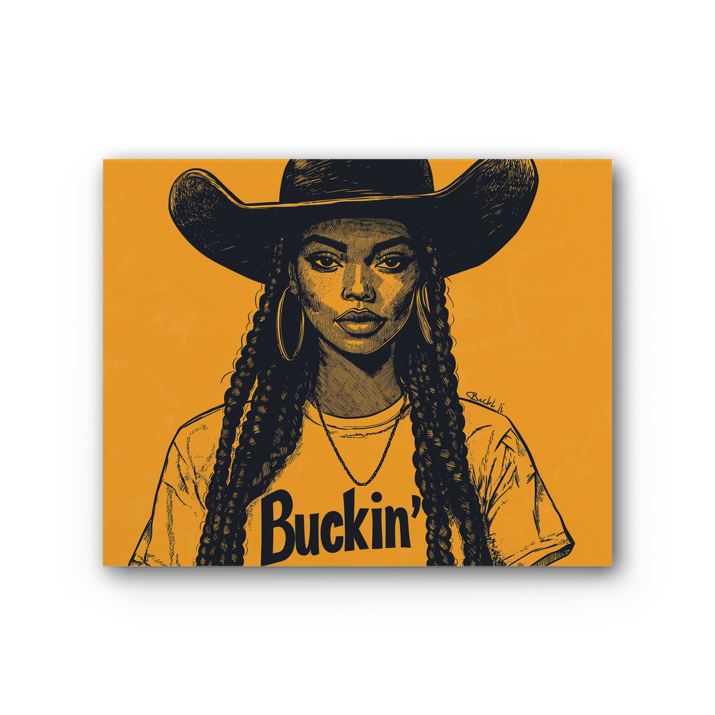 Bey Collection |  Buckin' Premium Stretched Canvas