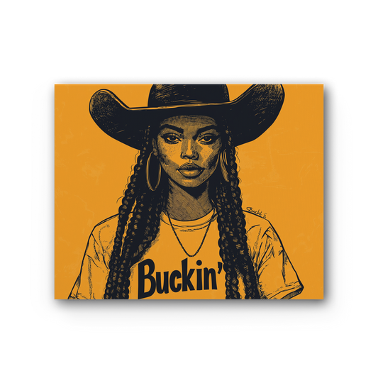 Bey Collection |  Buckin' Premium Stretched Canvas