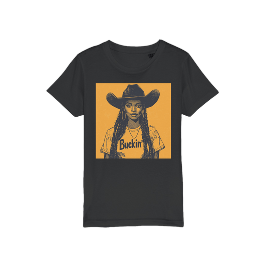 Bey Collection |  Buckin' Organic Jersey Kids T-Shirt
