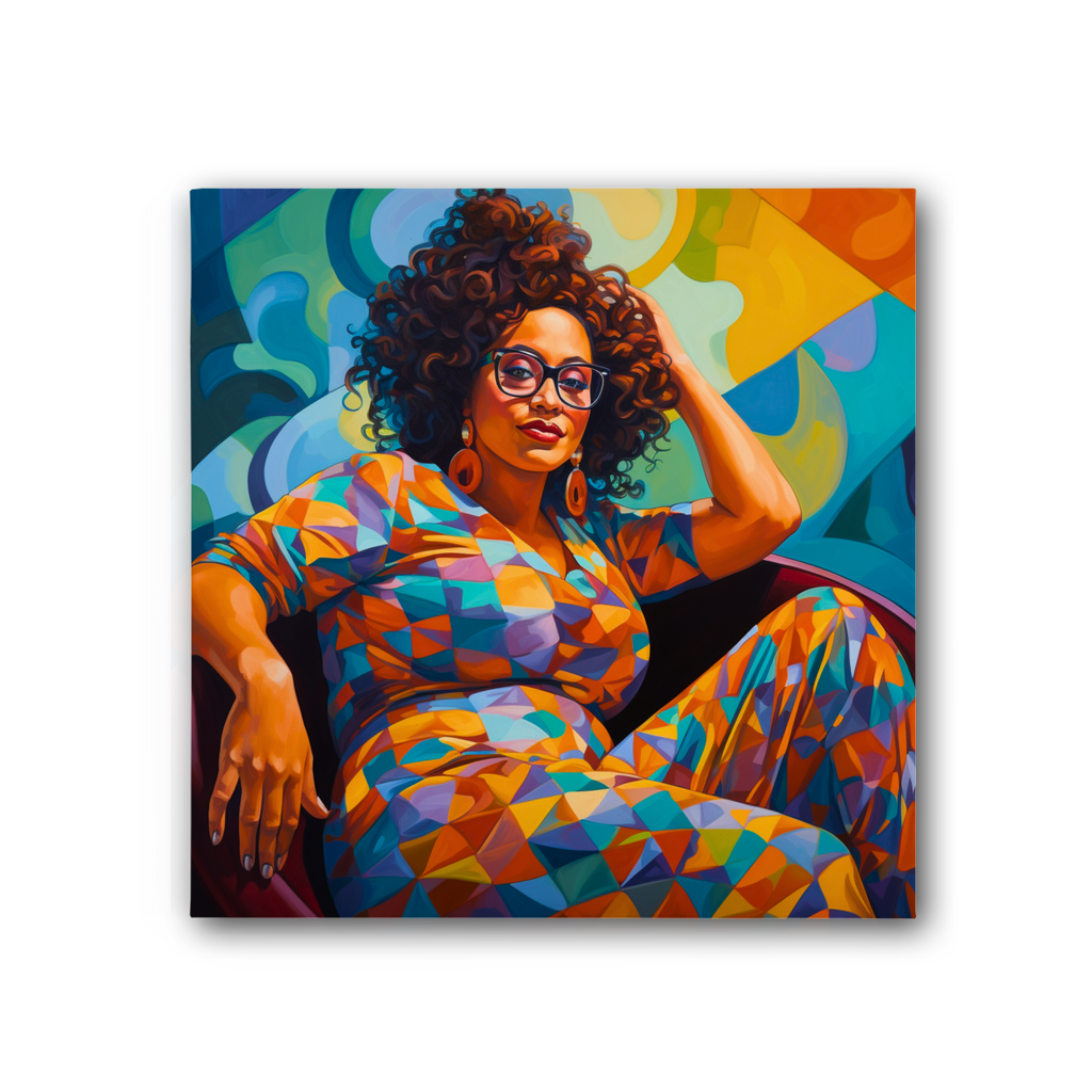 Black In Tech Collection | Maiya | Premium Stretched Canvas